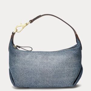 Ralph Lauren Denim Small Kassie Convertible Bag New Without Tag 🏷️ $295